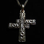 FREEDOM PEACE LOVE �N���X�E�l�b�N���XTypeB 