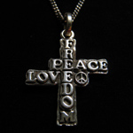 FREEDOM PEACE LOVE �N���X�E�l�b�N���XTypeB 
