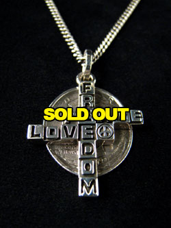 コインクロス2連ネックレス