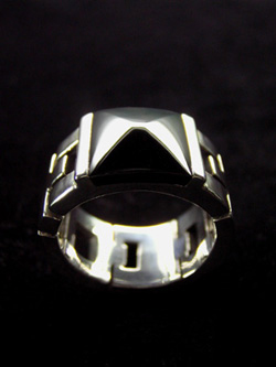 スクエア・ストーン・リング(オニキス)