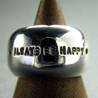 ALWAYS BE HAPPY RING